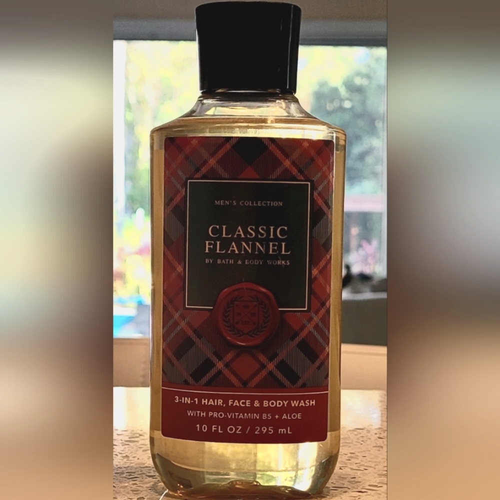 NEW Bath & Body Works Men's Classic Flannel 3-in-1 Hair, Face & Body Wash